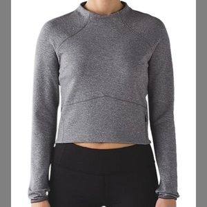 LULULEMON Hill And Valley Mock Neck Crop Top